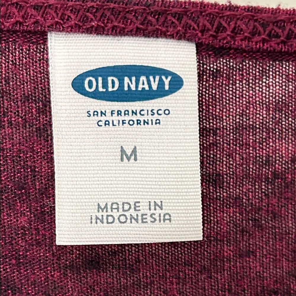 Old Navy Deep Burgundy Short Sleeve Tee - Picture 2 of 8